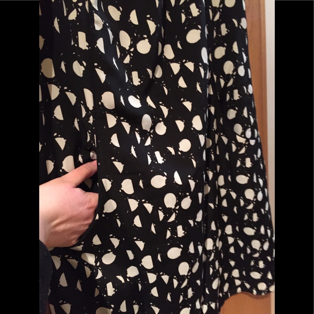 Mossimo polka dot dress shift dress black and white Medium dress sleeveless - Picture 5 of 11
